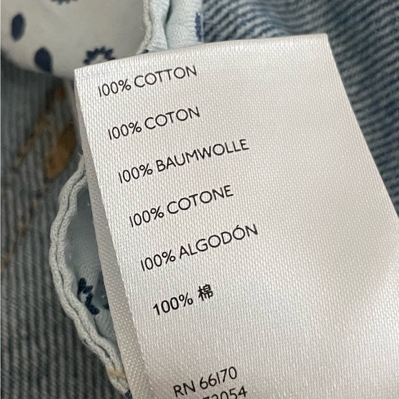 We The Free Blue Denim Frayed Hem Distressed 100% Cotton Mini Skirt Size 25 - Picture 9 of 10